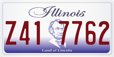 IL license plate Z417762