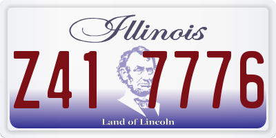 IL license plate Z417776