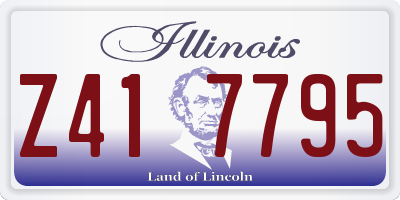IL license plate Z417795