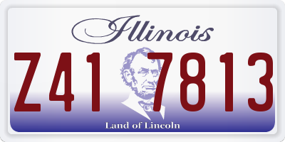 IL license plate Z417813