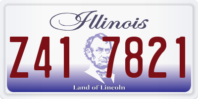 IL license plate Z417821