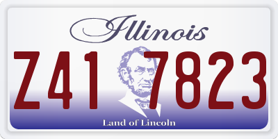 IL license plate Z417823