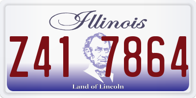 IL license plate Z417864