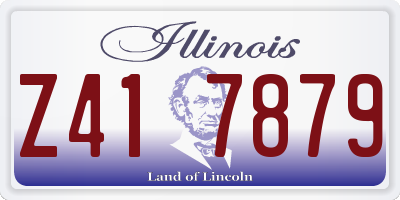 IL license plate Z417879