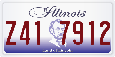 IL license plate Z417912