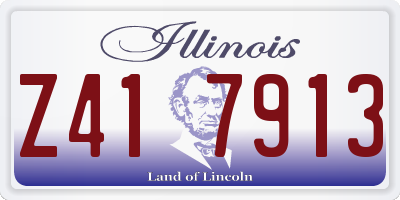 IL license plate Z417913