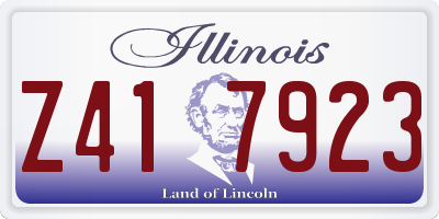IL license plate Z417923