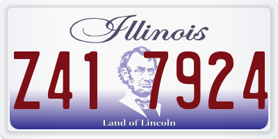 IL license plate Z417924