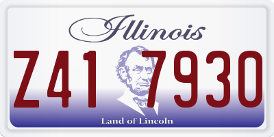 IL license plate Z417930