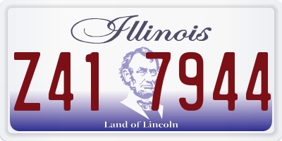 IL license plate Z417944
