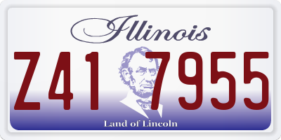 IL license plate Z417955