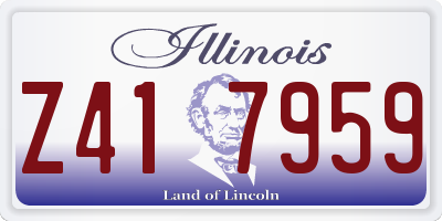 IL license plate Z417959