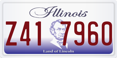 IL license plate Z417960