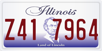 IL license plate Z417964