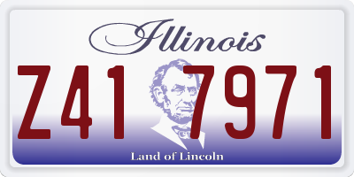 IL license plate Z417971