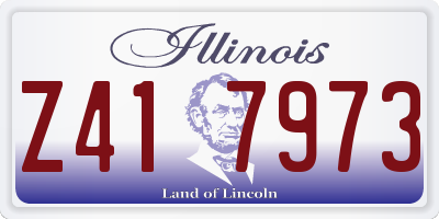 IL license plate Z417973