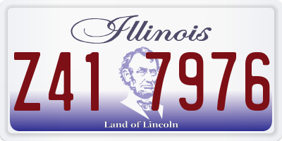 IL license plate Z417976