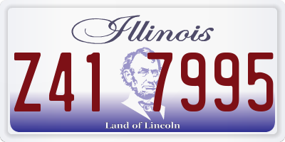 IL license plate Z417995