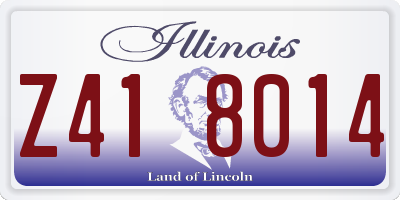 IL license plate Z418014