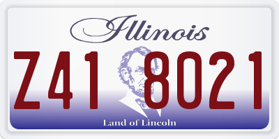 IL license plate Z418021