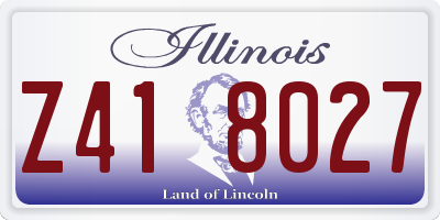 IL license plate Z418027