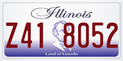 IL license plate Z418052