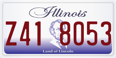 IL license plate Z418053