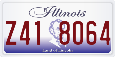 IL license plate Z418064