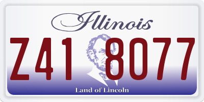 IL license plate Z418077