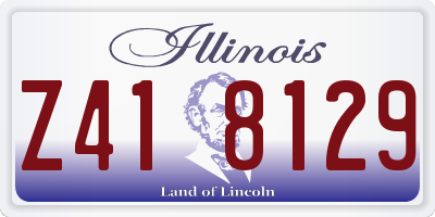 IL license plate Z418129