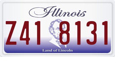 IL license plate Z418131