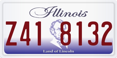 IL license plate Z418132