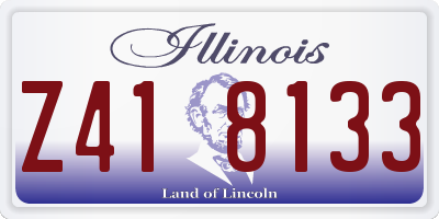 IL license plate Z418133