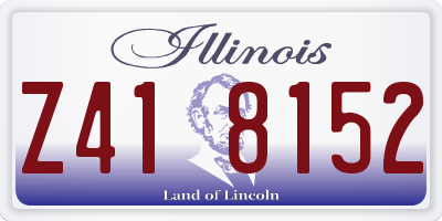 IL license plate Z418152