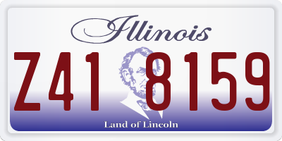 IL license plate Z418159