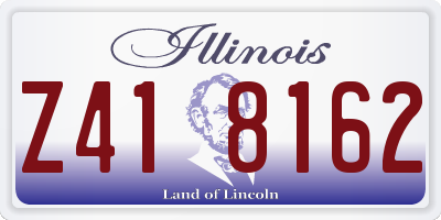 IL license plate Z418162