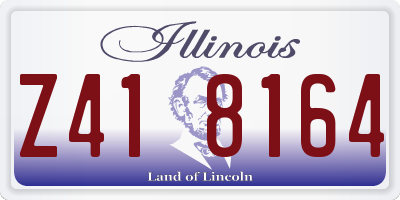 IL license plate Z418164