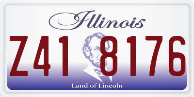 IL license plate Z418176