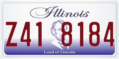 IL license plate Z418184