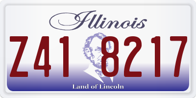 IL license plate Z418217