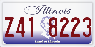 IL license plate Z418223