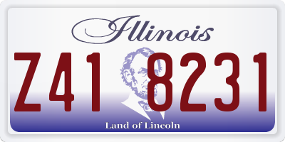 IL license plate Z418231