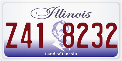 IL license plate Z418232