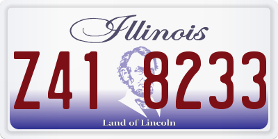 IL license plate Z418233