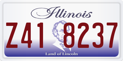 IL license plate Z418237