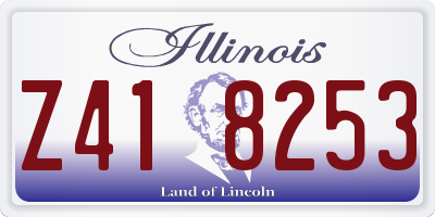 IL license plate Z418253