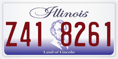 IL license plate Z418261