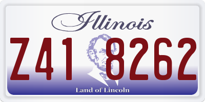 IL license plate Z418262