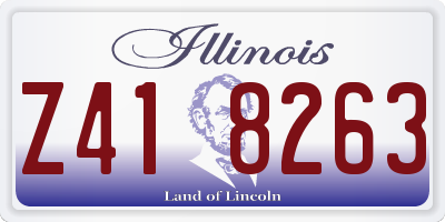 IL license plate Z418263