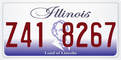IL license plate Z418267